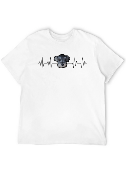 Schnauzer Heartbeat T-Shirt - Dog Lover Tee