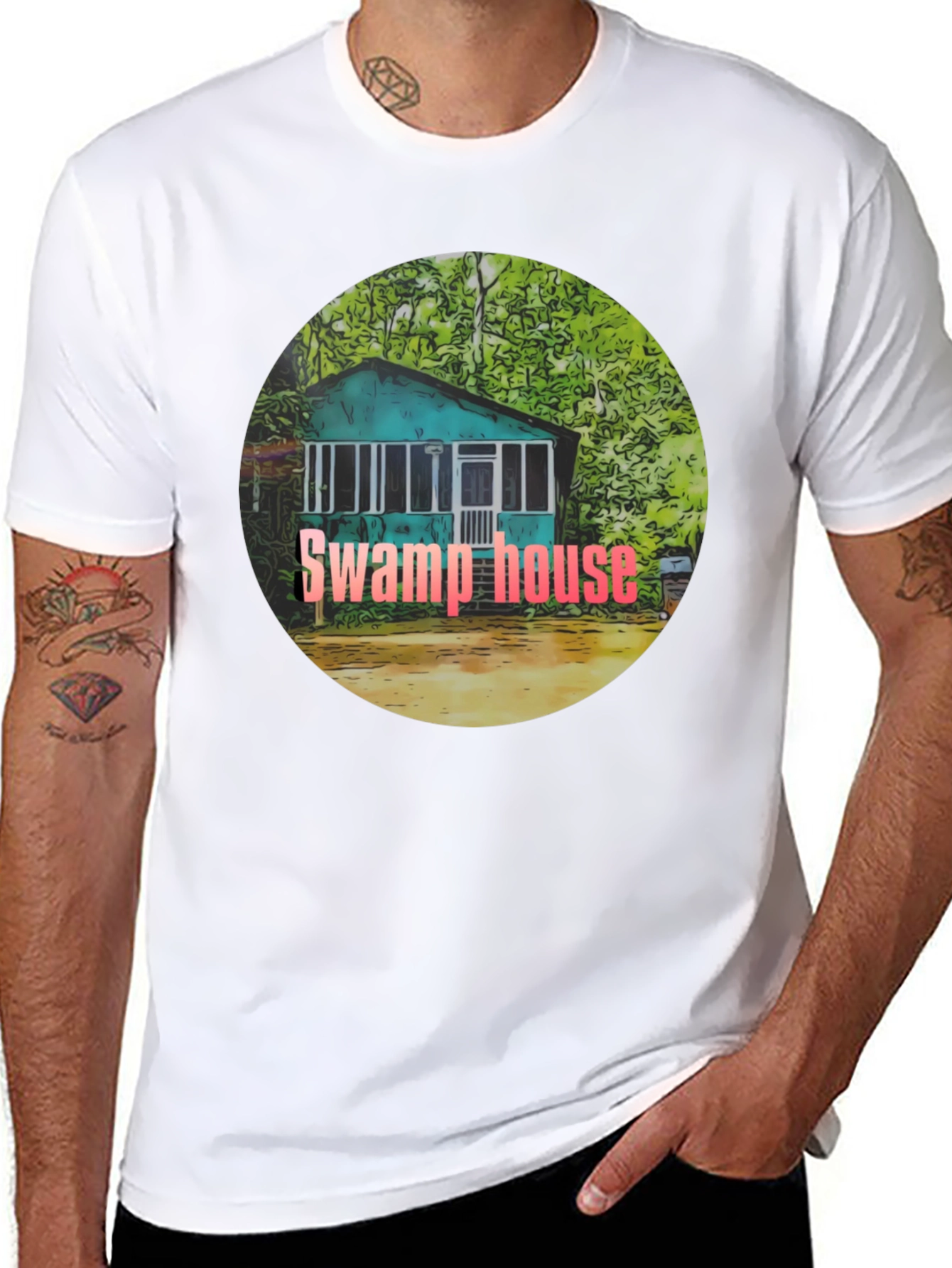 Swamp House Graphic Tee - Unique Design