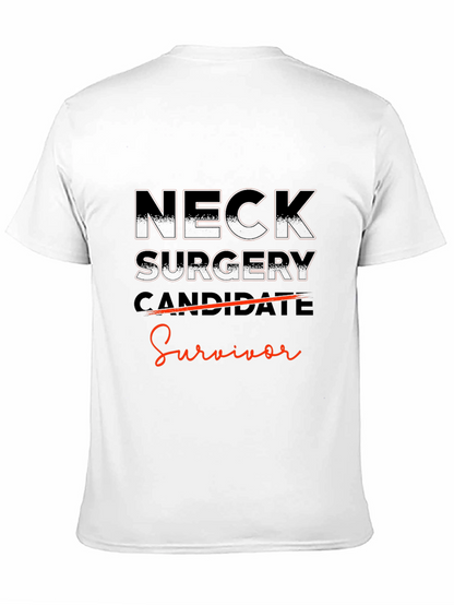 Neck Surgery Survivor Black T-Shirt