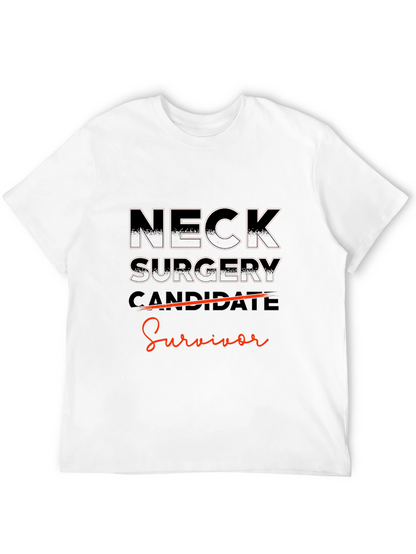 Neck Surgery Survivor Black T-Shirt
