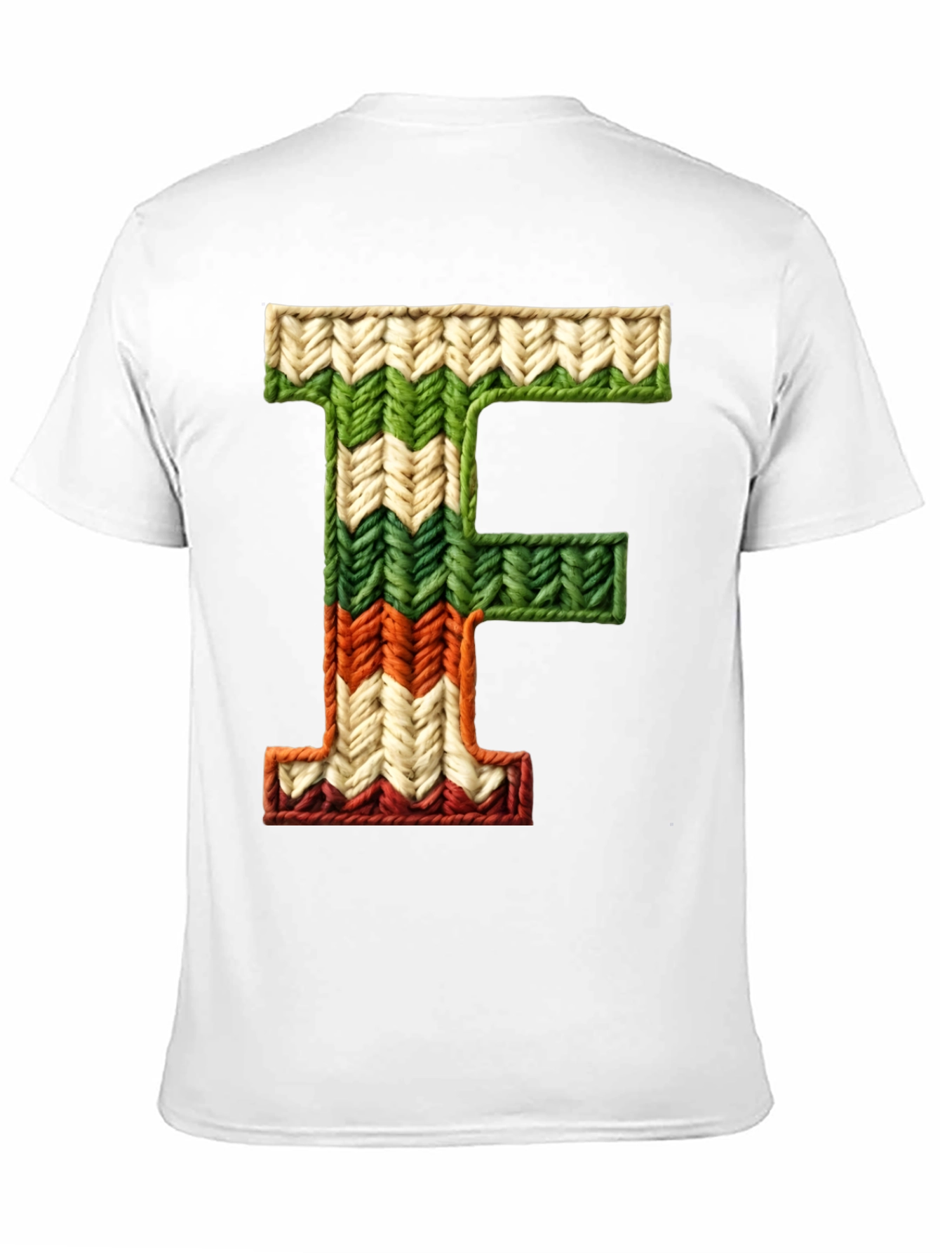 Knitted Letter F T-Shirt
