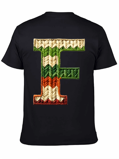 Knitted Letter F T-Shirt