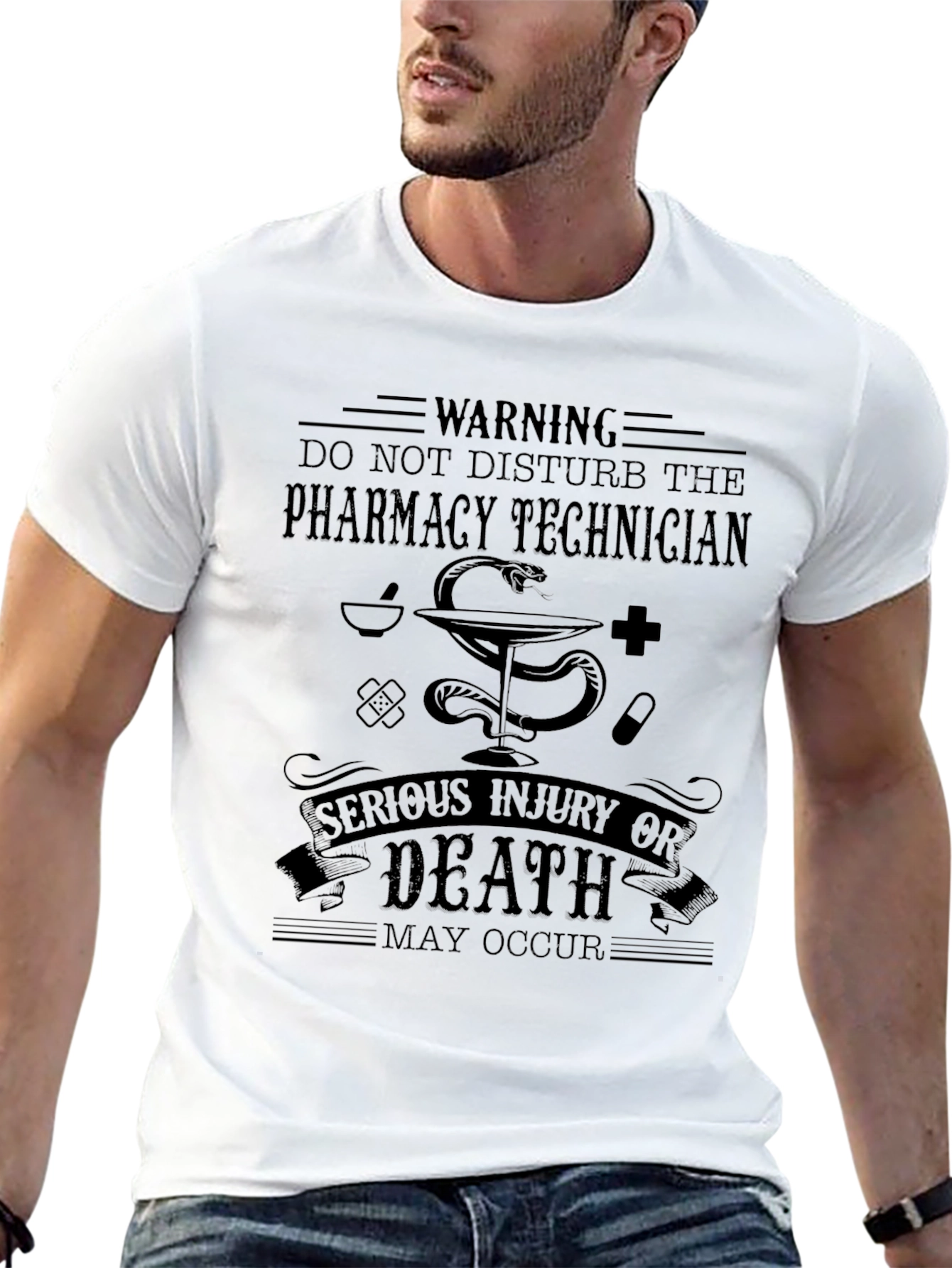 Pharmacy Technician Warning T-Shirt