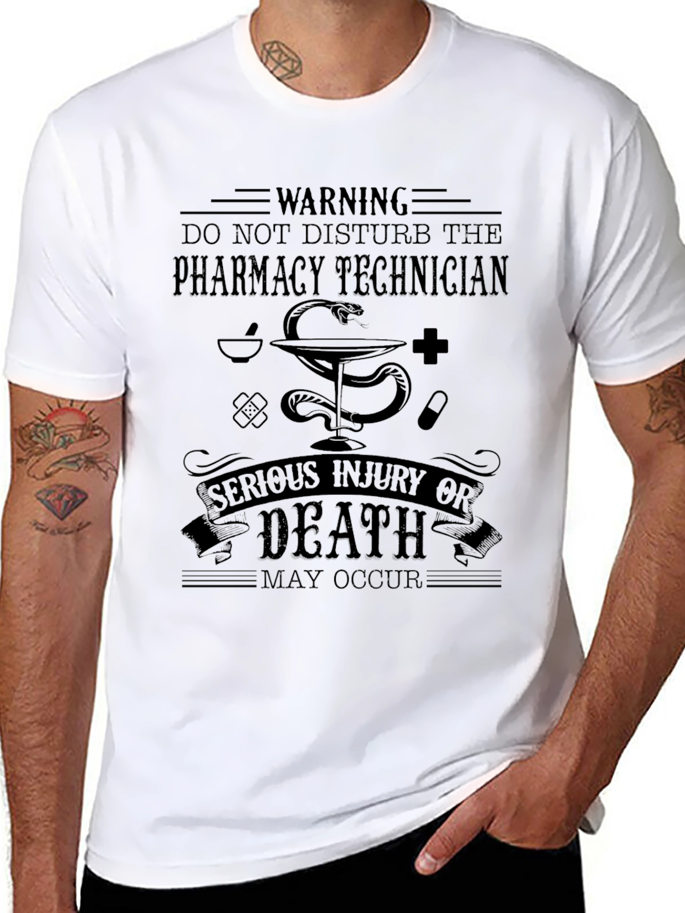 Pharmacy Technician Warning T-Shirt