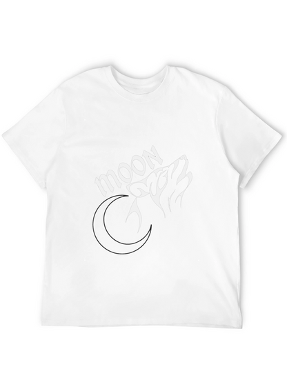 Moon Wolf Graphic Tee - Stylish Black T-Shirt