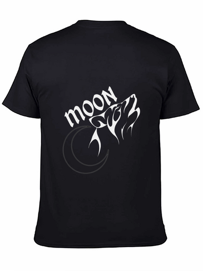 Moon Wolf Graphic Tee - Stylish Black T-Shirt