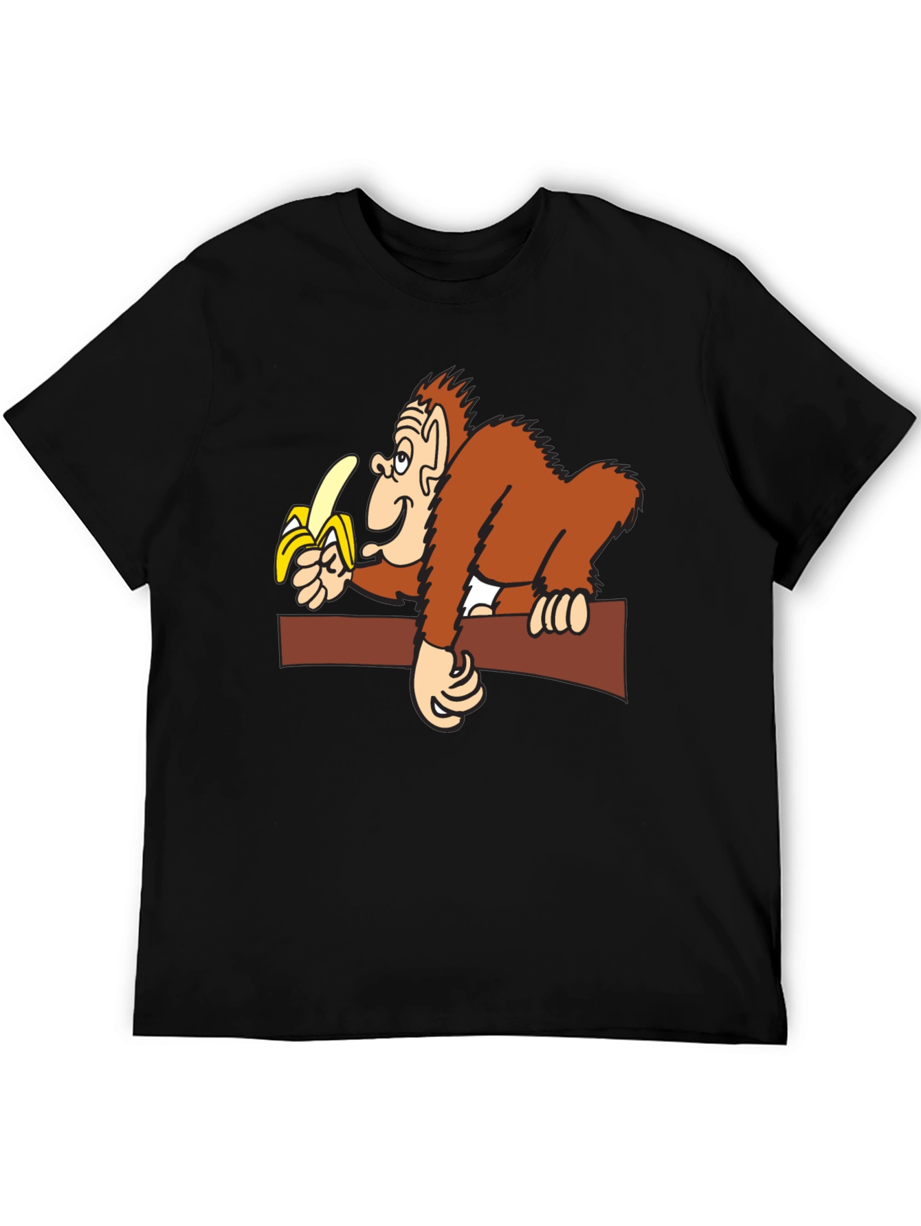 Funny Monkey Banana Graphic T-Shirt