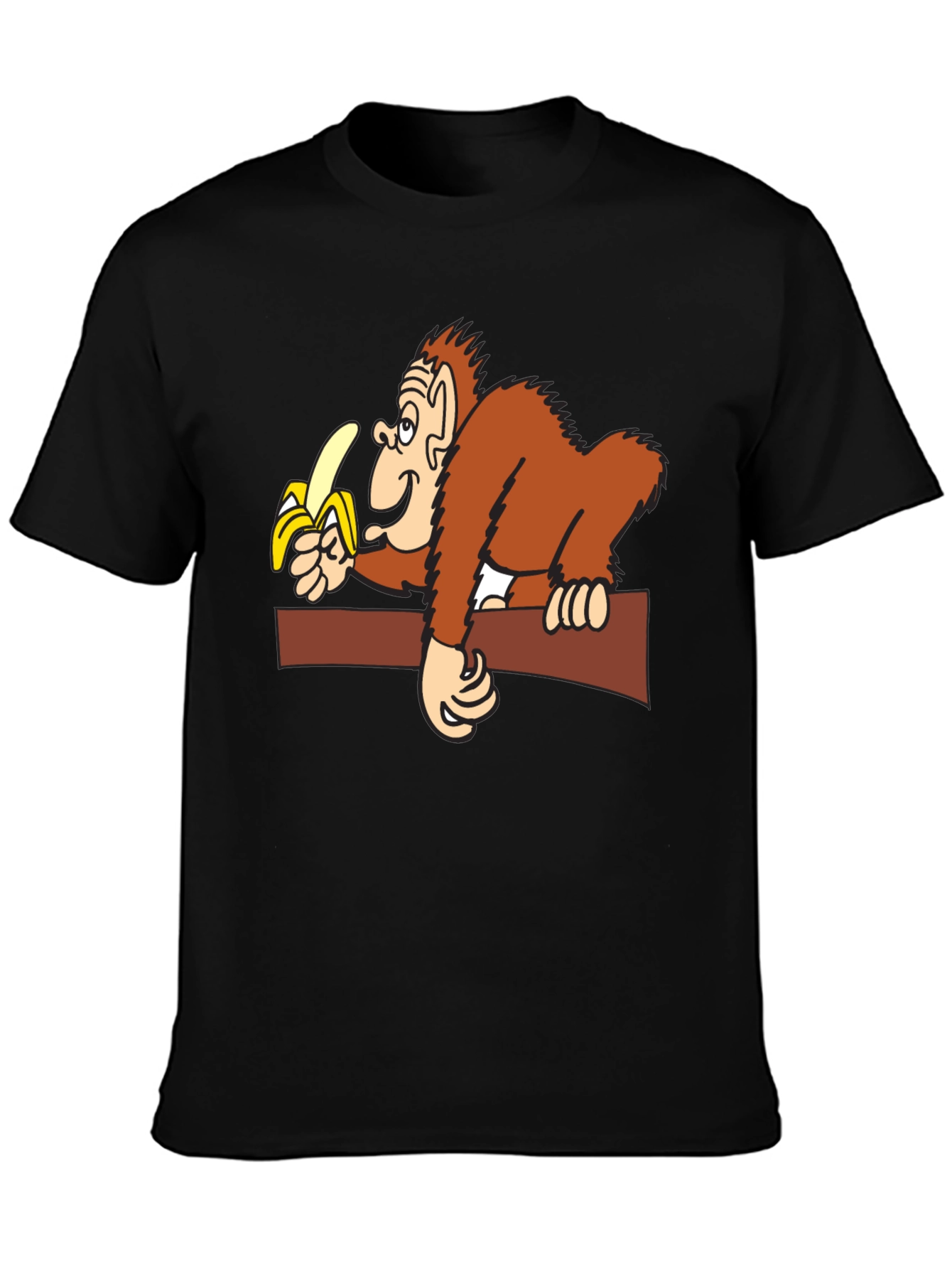Funny Monkey Banana Graphic T-Shirt
