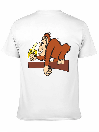 Funny Monkey Banana Graphic T-Shirt