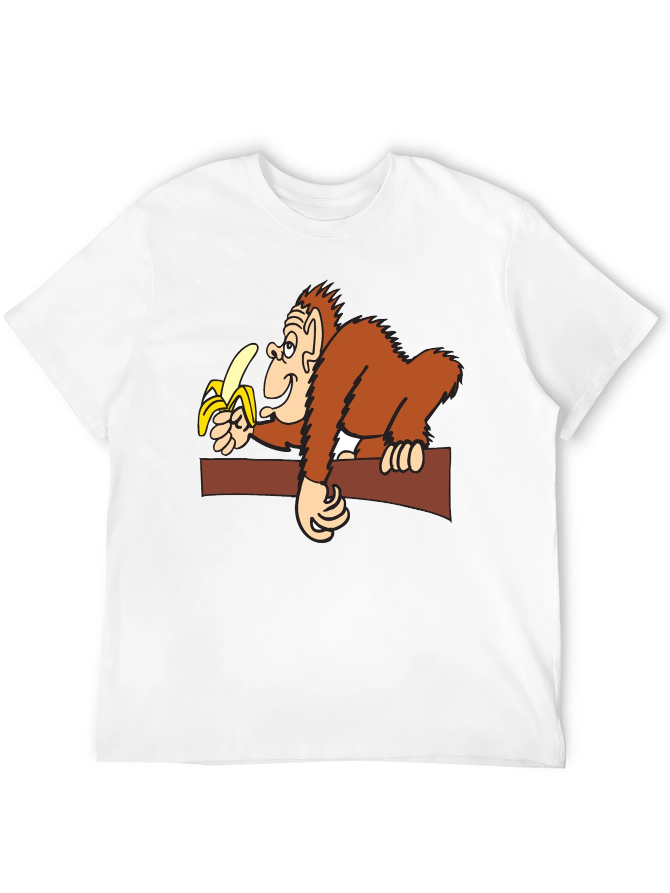 Funny Monkey Banana Graphic T-Shirt