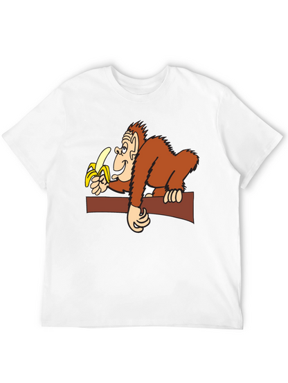 Funny Monkey Banana Graphic T-Shirt