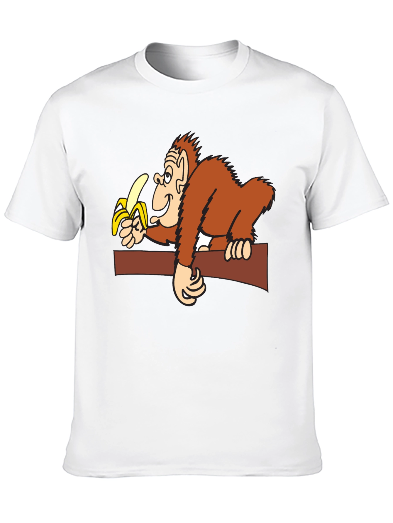 Funny Monkey Banana Graphic T-Shirt