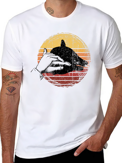 Retro Hand Shadow Puppet T-Shirt