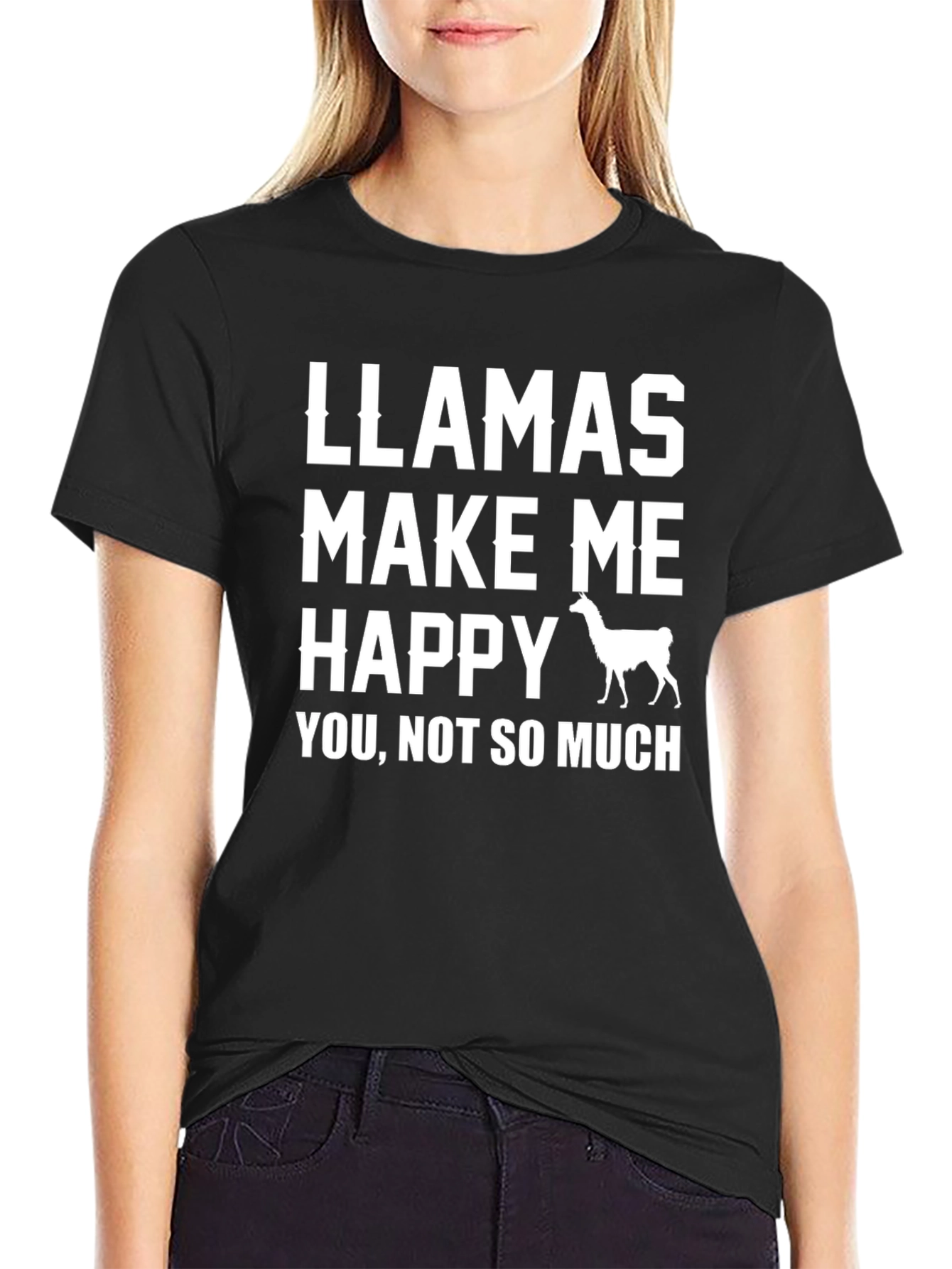 Llamas Make Me Happy T-Shirt