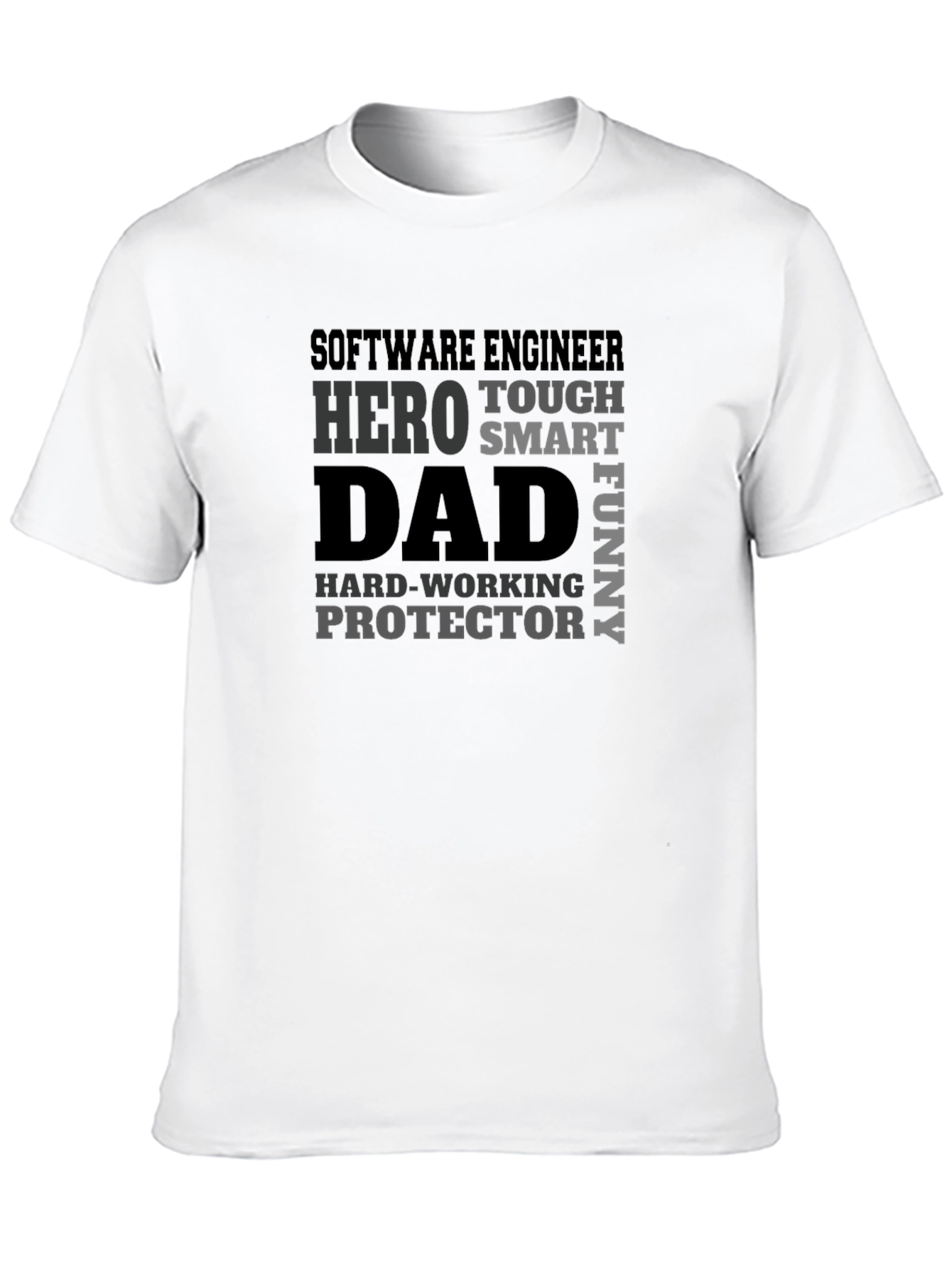 Software Engineer Dad T-Shirt - Hero Protector Funny