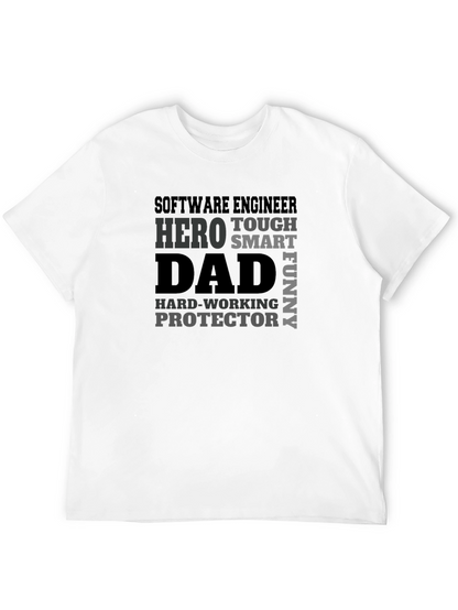 Software Engineer Dad T-Shirt - Hero Protector Funny