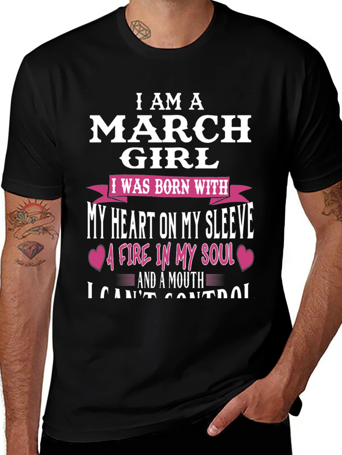 I Am A March Girl T-Shirt