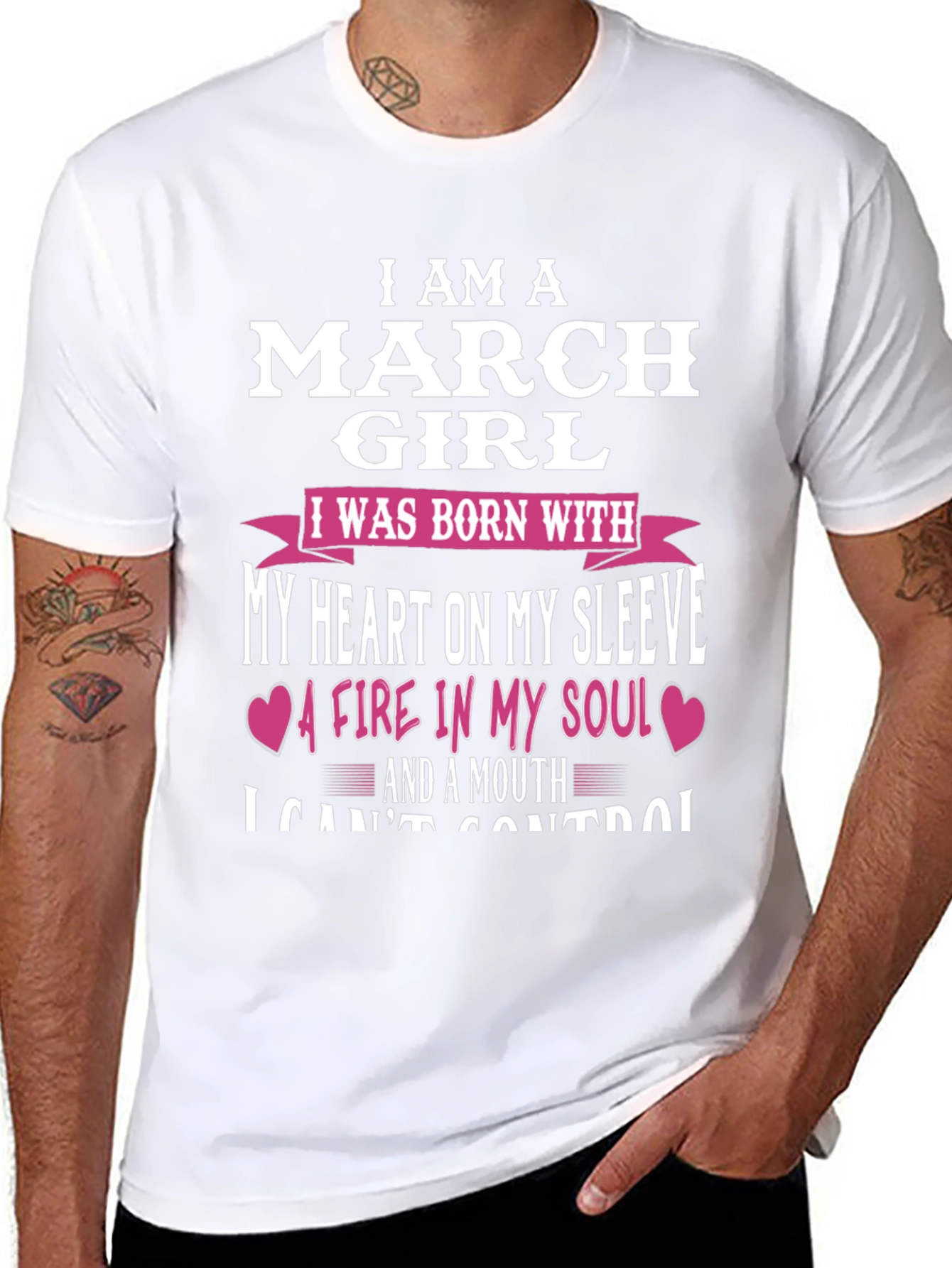 I Am A March Girl T-Shirt