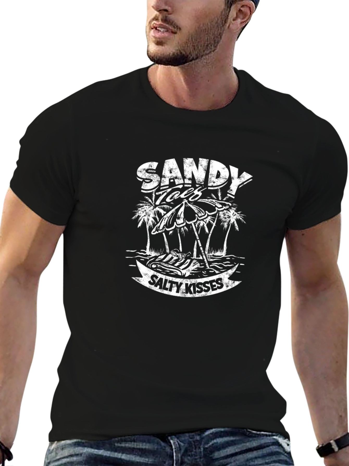 Sandy Toes & Salty Kisses T-Shirt - Beach Vibes