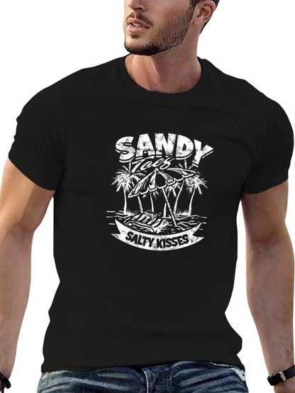 Sandy Toes & Salty Kisses T-Shirt - Beach Vibes