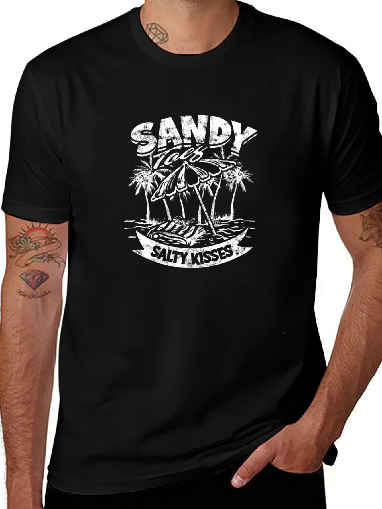 Sandy Toes & Salty Kisses T-Shirt - Beach Vibes