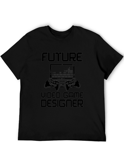Future Video Game Designer Black Graphic Tee