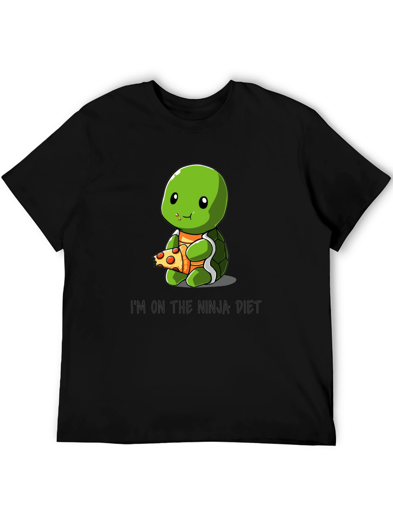 Ninja Diet Turtle Eating Pizza T-Shirt
