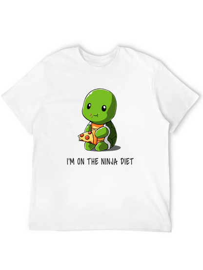 Ninja Diet Turtle Eating Pizza T-Shirt