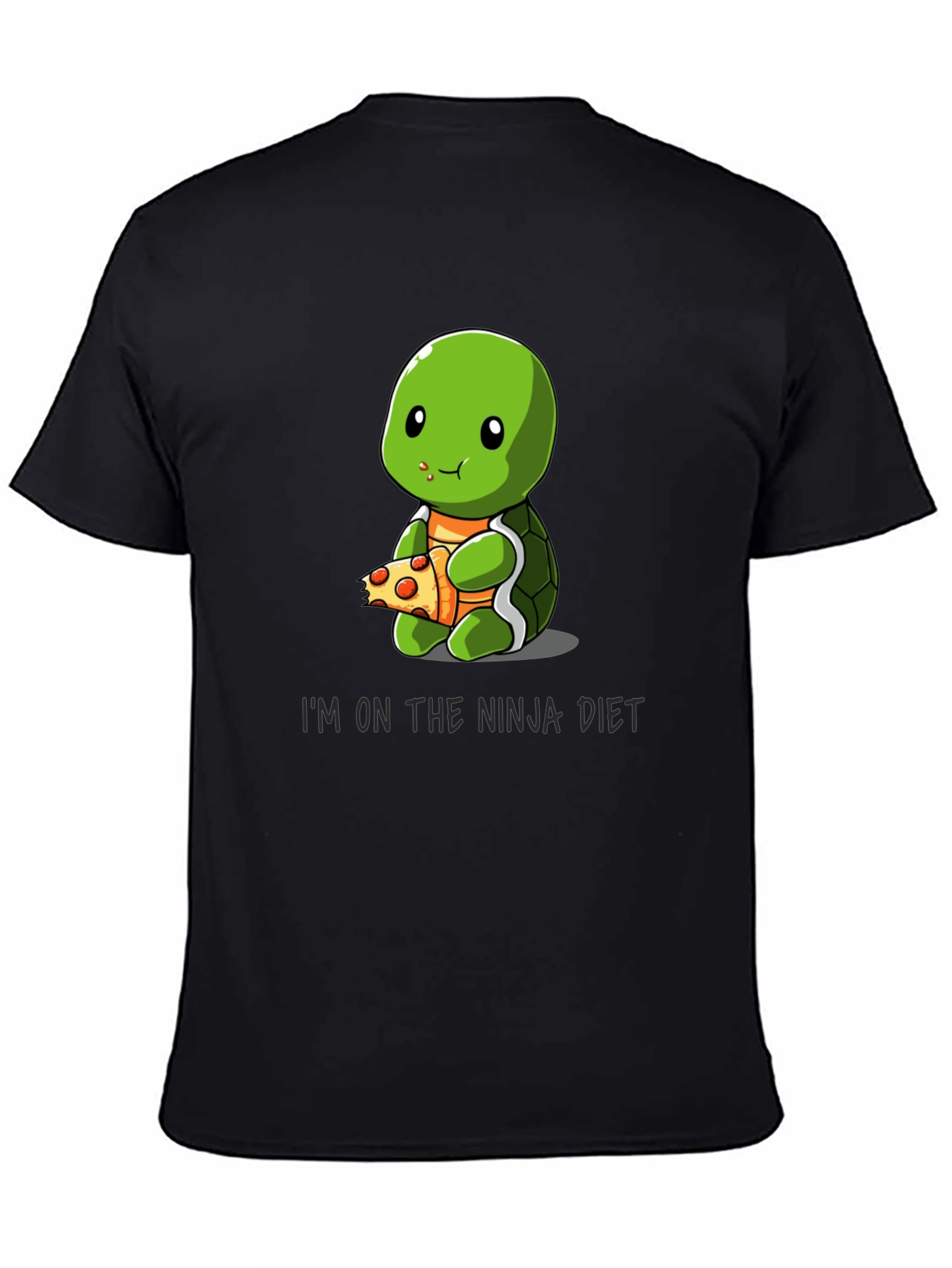 Ninja Diet Turtle Eating Pizza T-Shirt