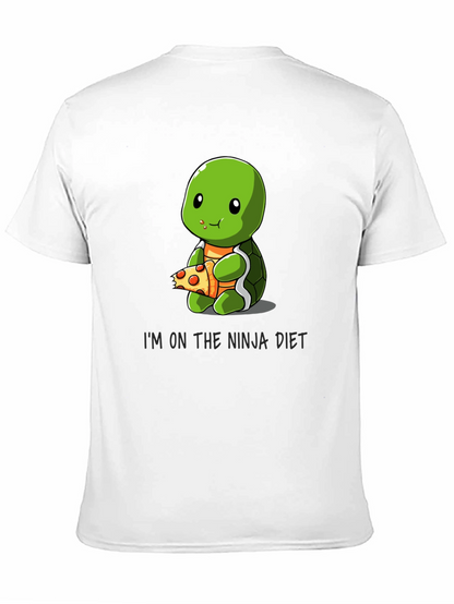 Ninja Diet Turtle Eating Pizza T-Shirt