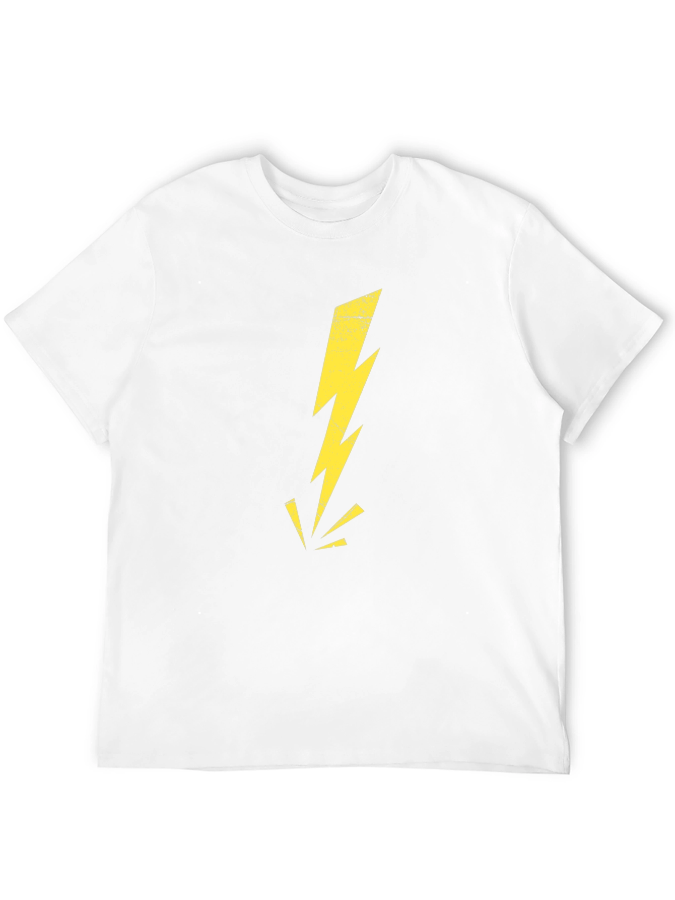 Black T-Shirt with Lightning Bolt Graphic