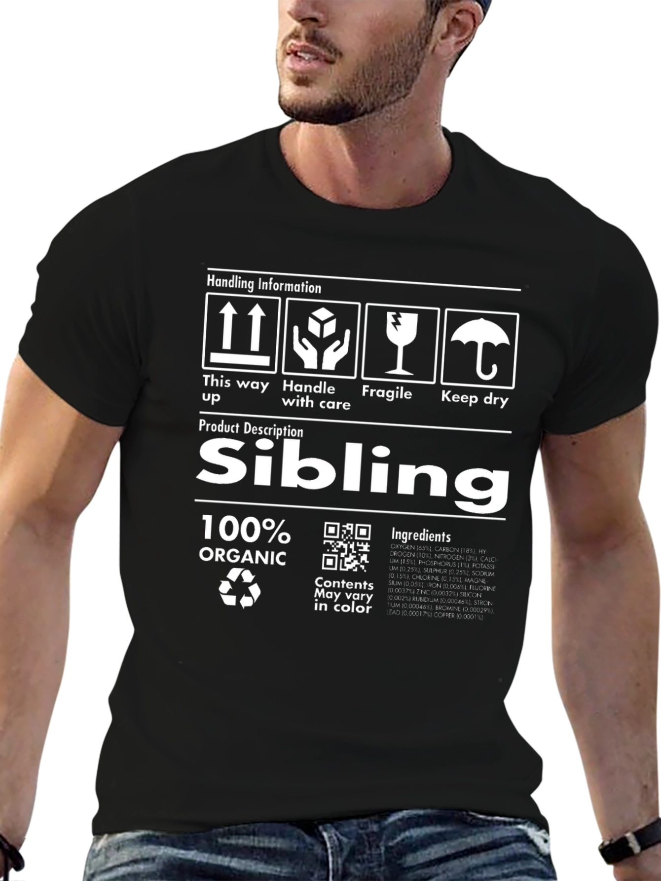 Sibling Organic T-Shirt - Handle with Care