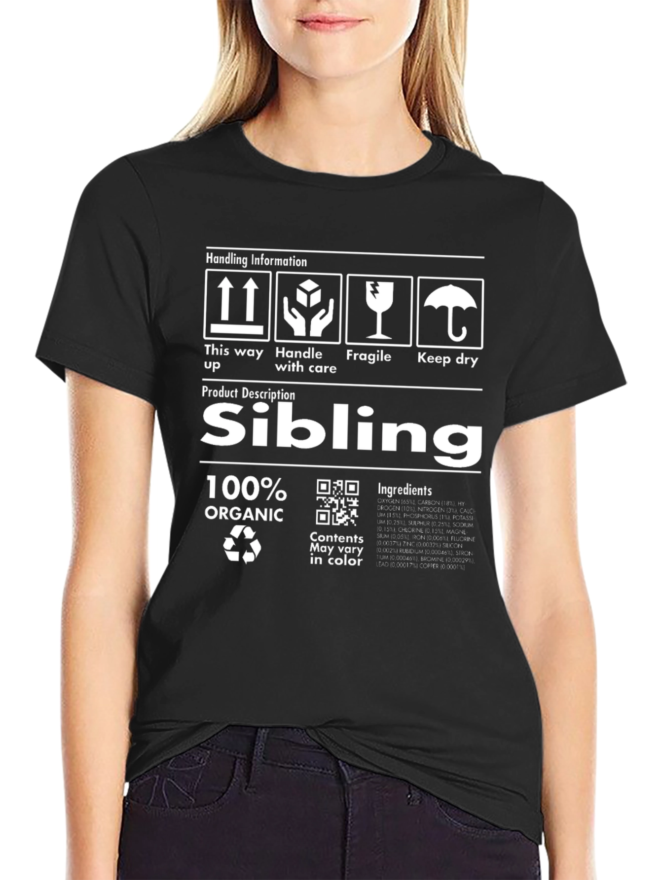Sibling Organic T-Shirt - Handle with Care