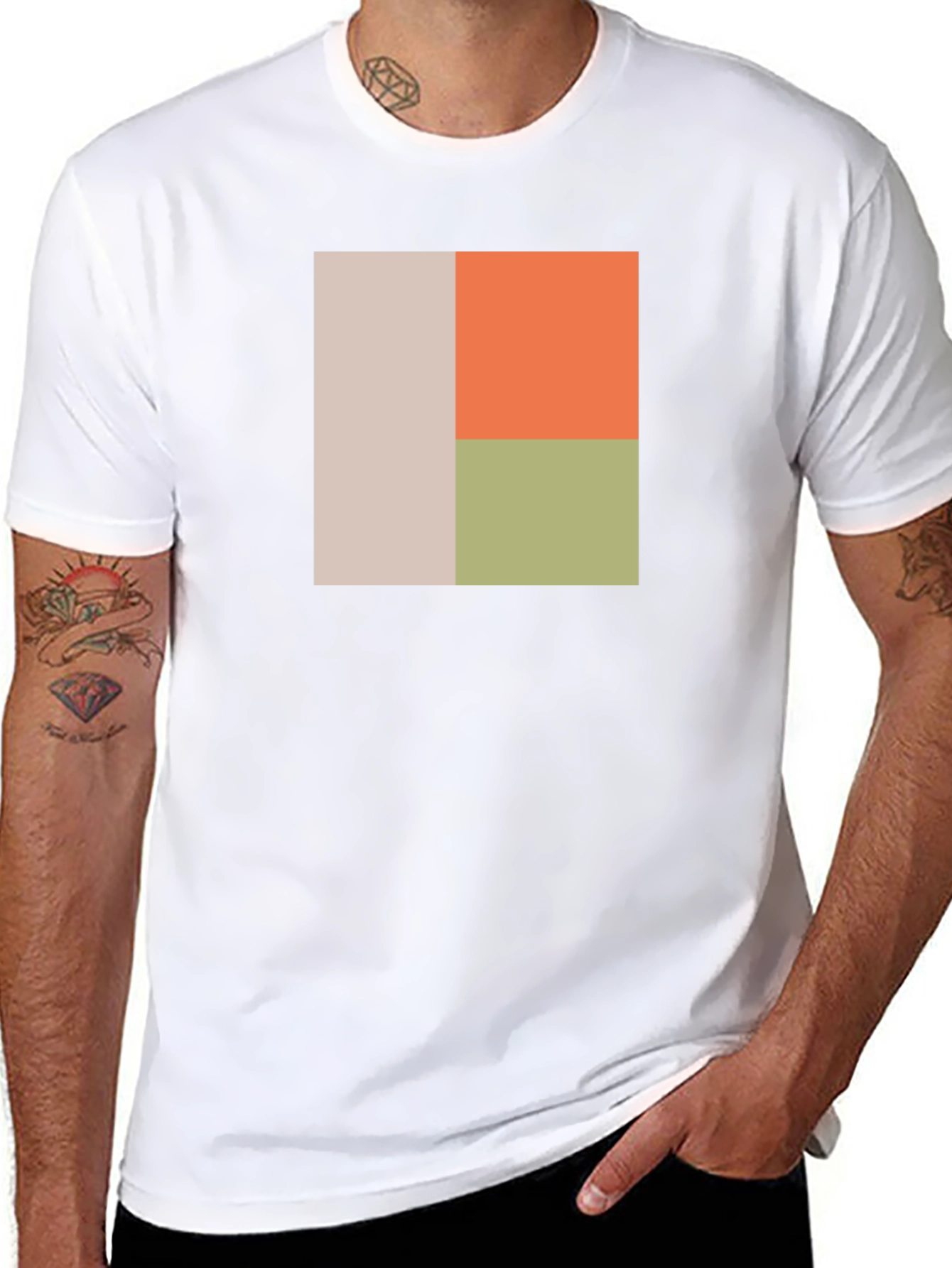 Modern Art Black T-Shirt
