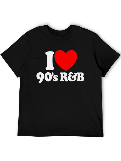 I Heart 90s R&B Black T-Shirt