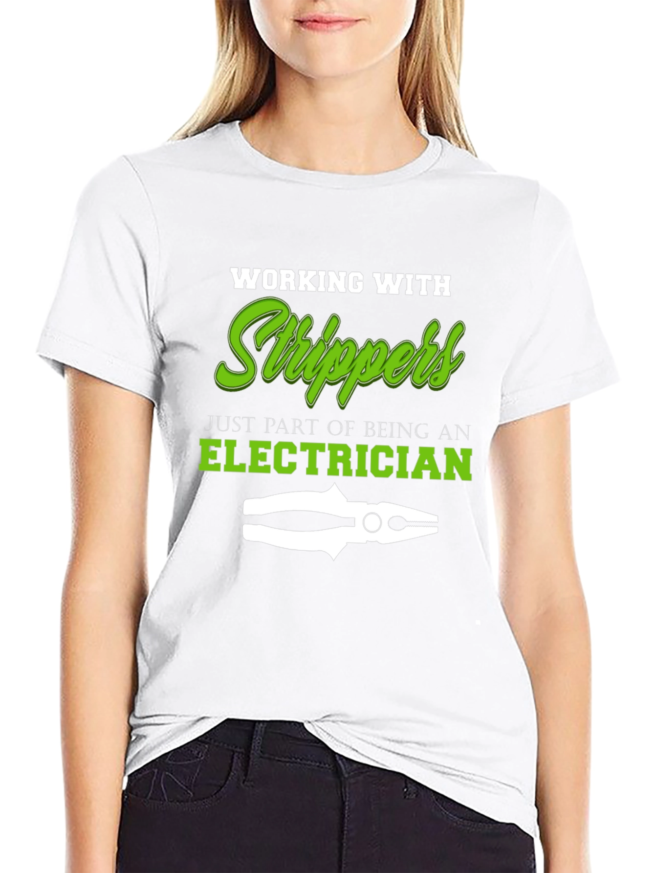 Electrician Stripper T-Shirt - Funny Work Tee