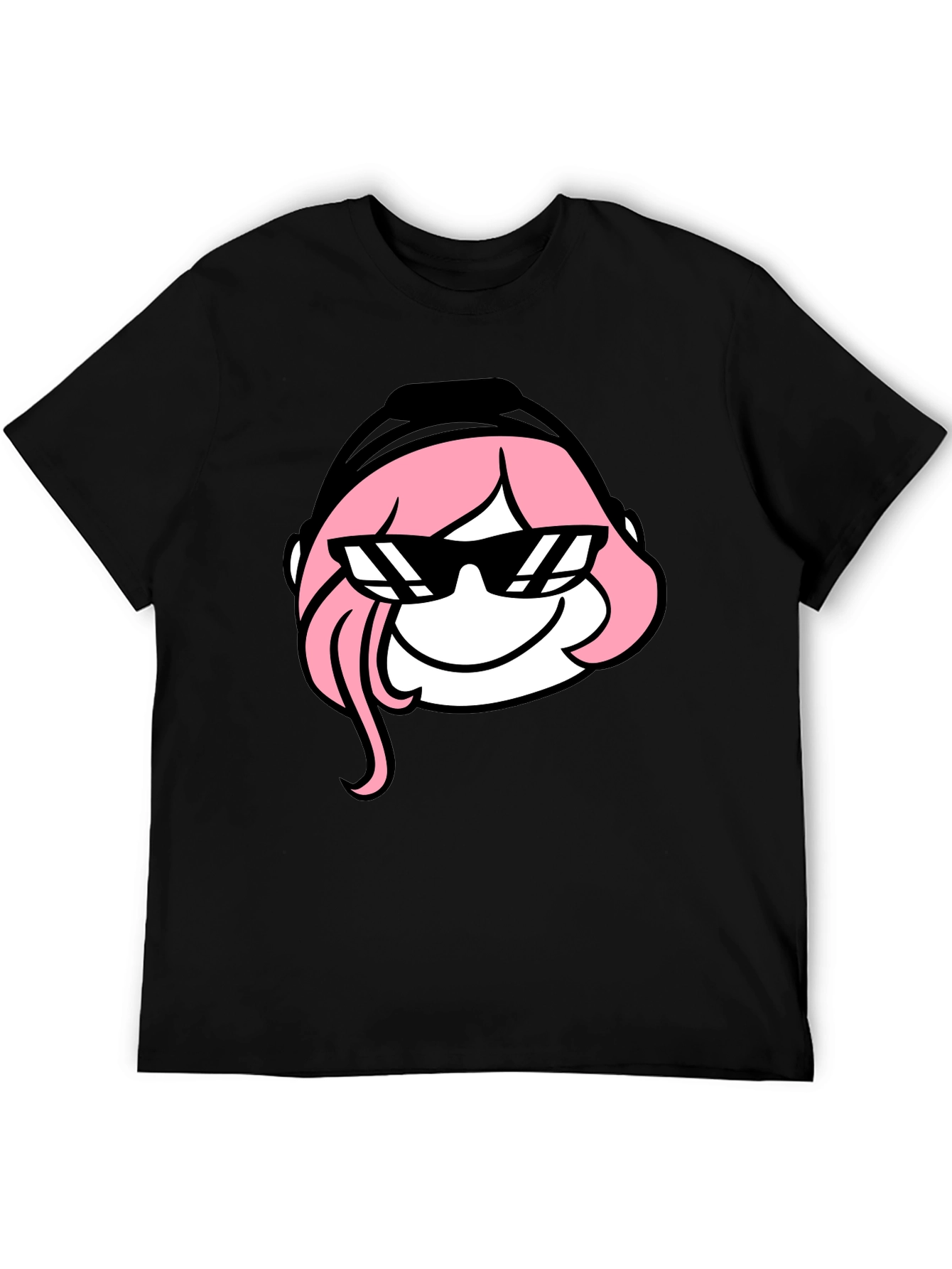 Cool Anya T-Shirt - Black Cartoon Graphic Tee