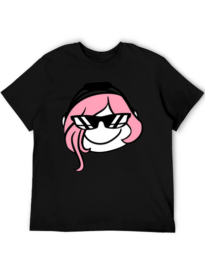 Cool Anya T-Shirt - Black Cartoon Graphic Tee