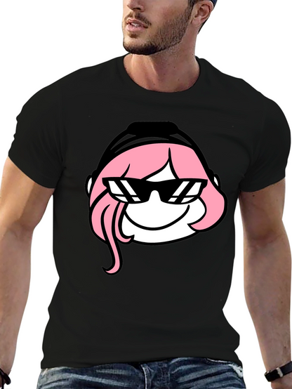 Cool Anya T-Shirt - Black Cartoon Graphic Tee