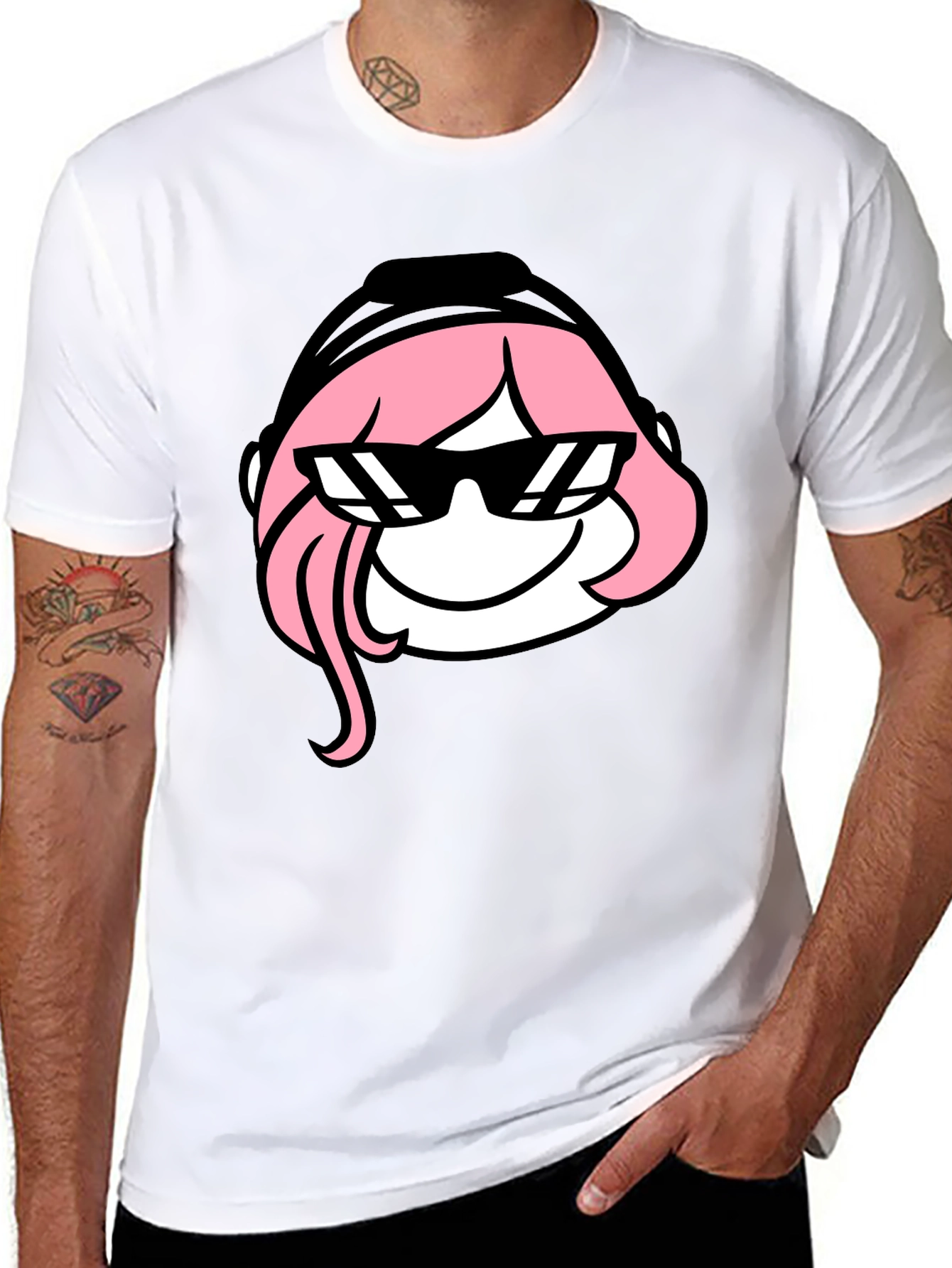 Cool Anya T-Shirt - Black Cartoon Graphic Tee