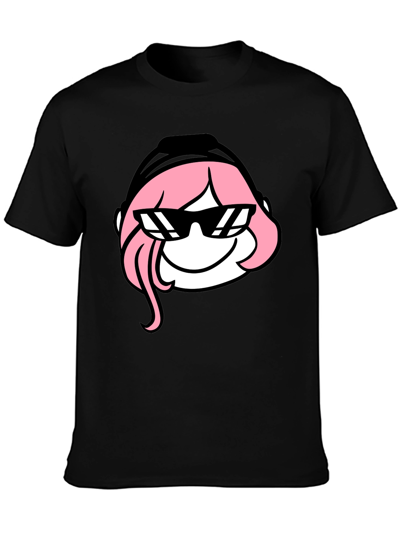 Cool Anya T-Shirt - Black Cartoon Graphic Tee