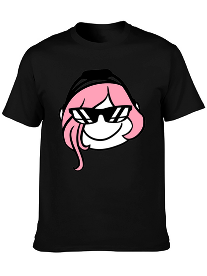 Cool Anya T-Shirt - Black Cartoon Graphic Tee