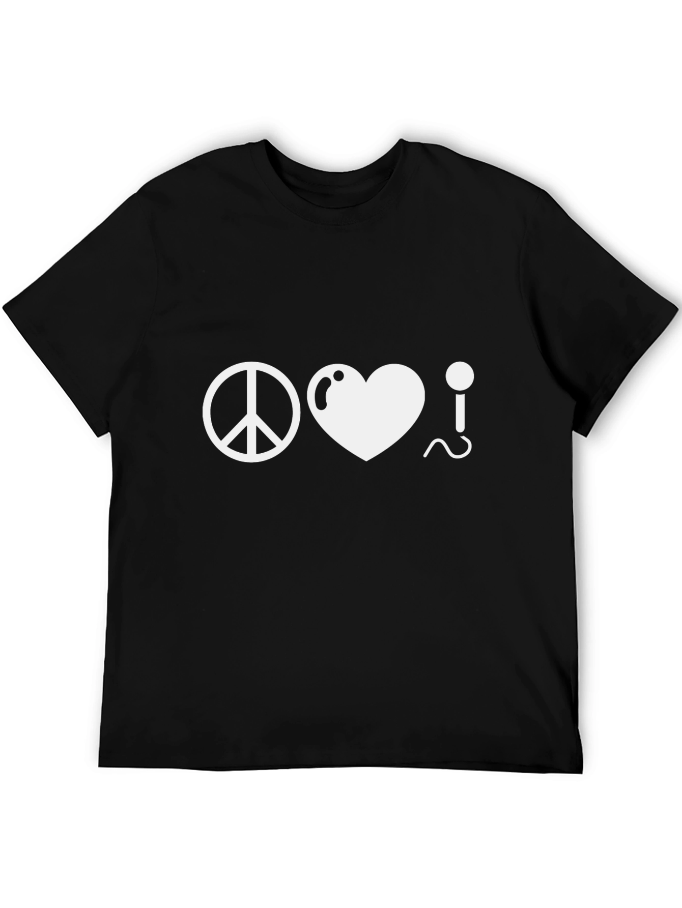 Peace Love Music Black T-Shirt