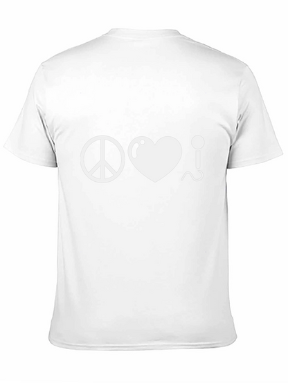 Peace Love Music Black T-Shirt