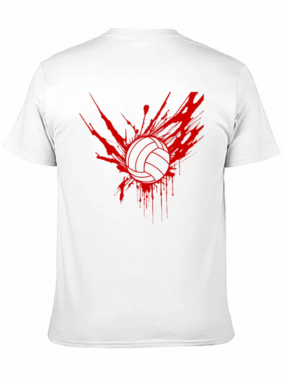 Volleyball Splash Graphic Tee - Black