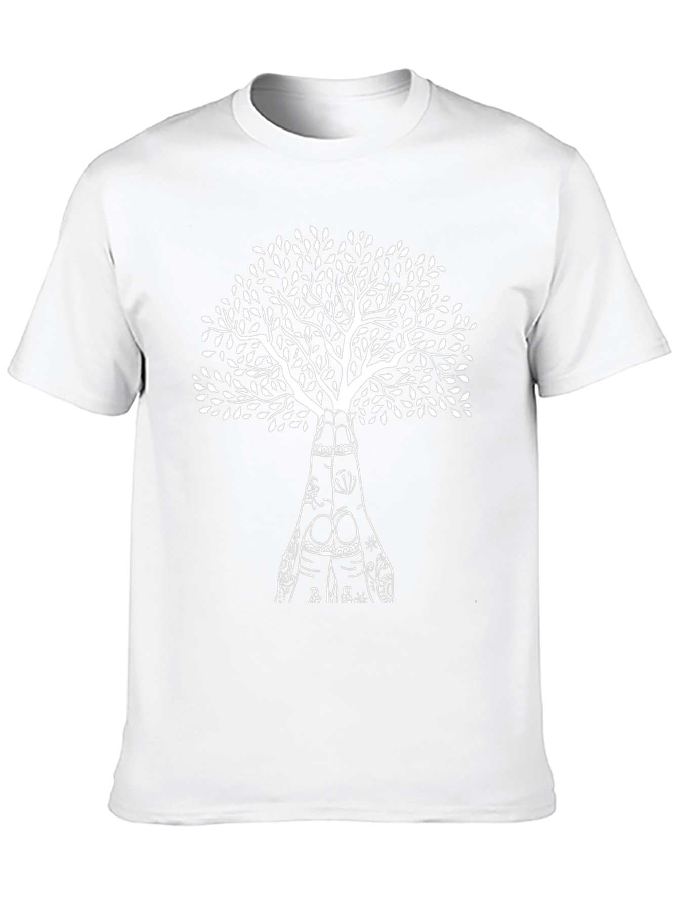 Tree of Hands Graphic Tee - Black Cotton Blend
