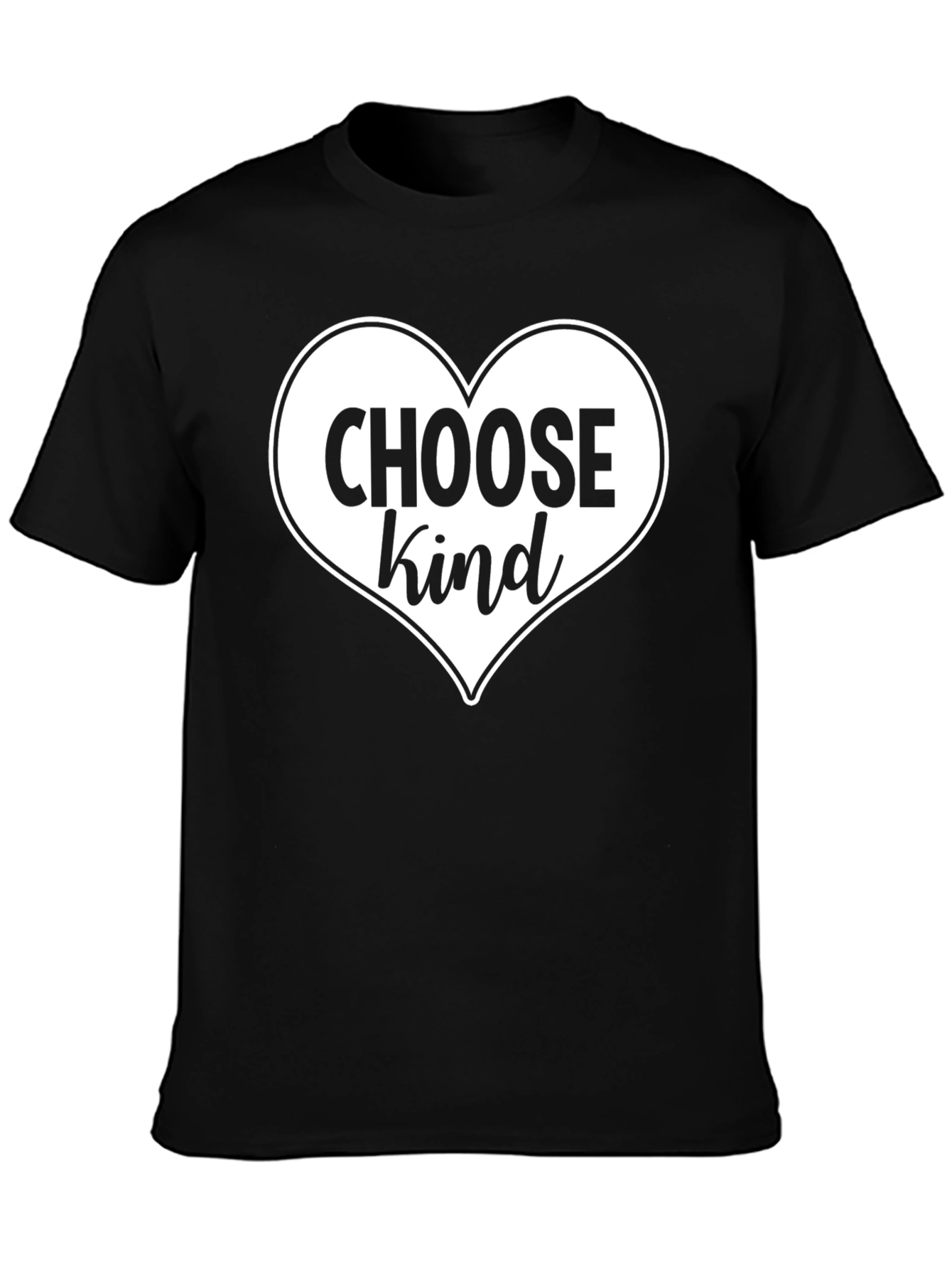 Choose Kind Heart Graphic Tee - Soft Cotton Blend