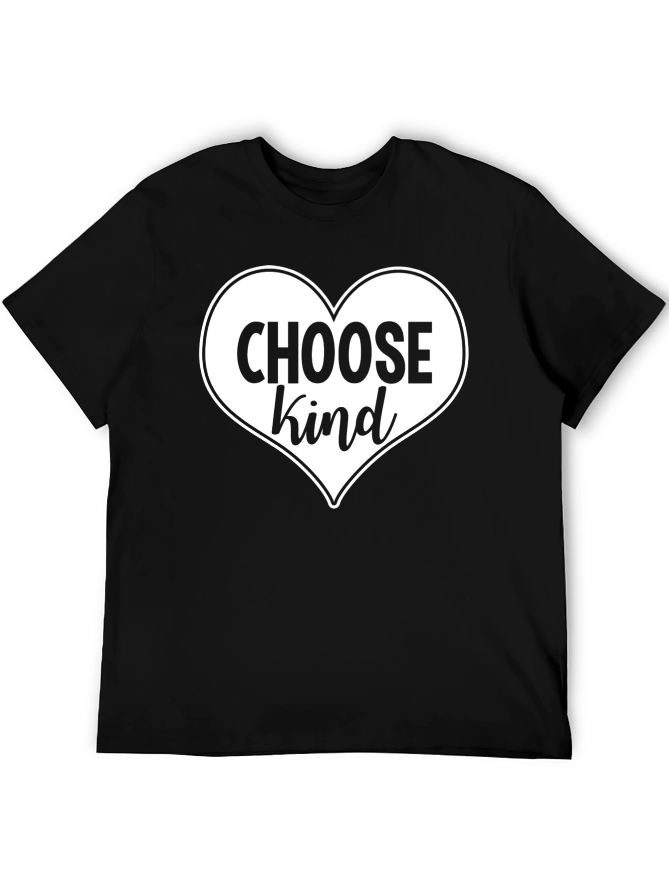 Choose Kind Heart Graphic Tee - Soft Cotton Blend