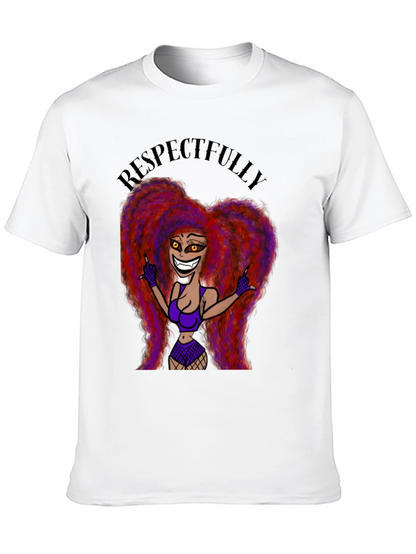Respectfully Graphic Tee - Bold Cartoon Print