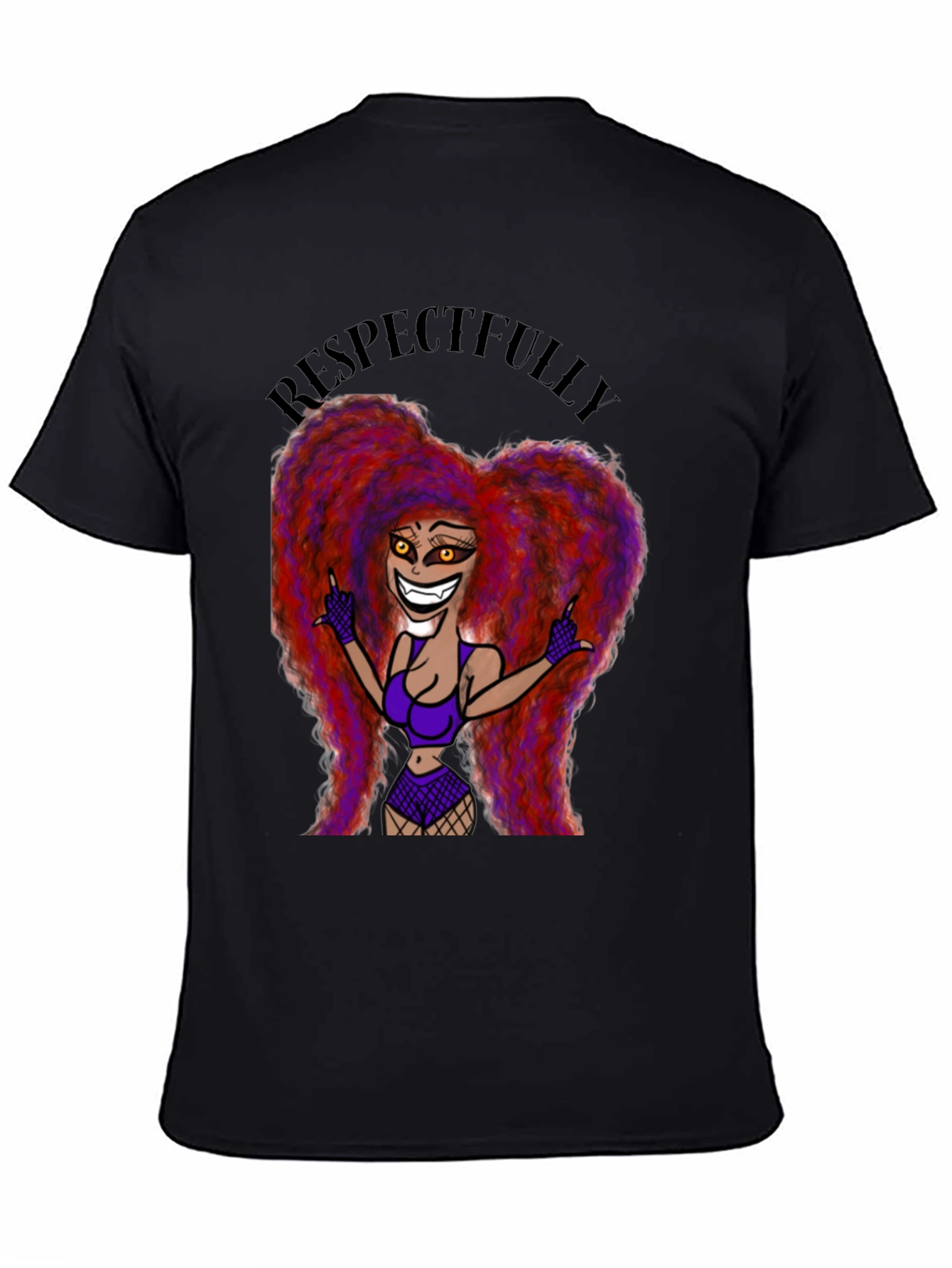Respectfully Graphic Tee - Bold Cartoon Print
